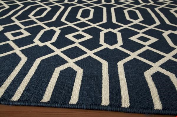 Momeni Baja (BAJA0BAJ-3NVY2376) Runner 0'5" x 2'3" Area Rug