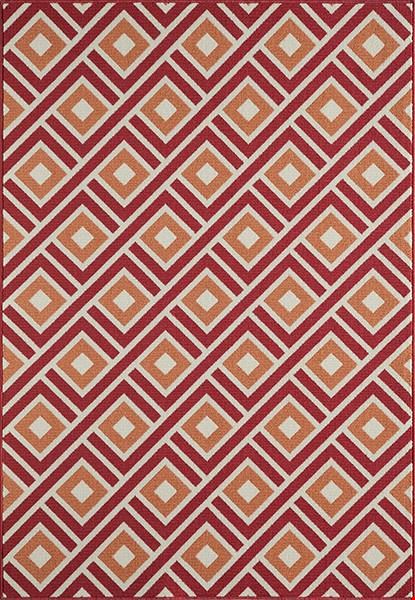 Momeni Baja (BAJA0BAJ-7RED3B57) Rectangle 0'5" x 3'11" Area Rug