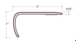 Happy Feet Stone Elegance II: Stair Nose Harvest Oak - 94" Long