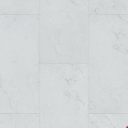 USFloors Coretec Tile: Bianco Marble Engineered Luxury Vinyl Tile with Cork Comfort VV872-12269
