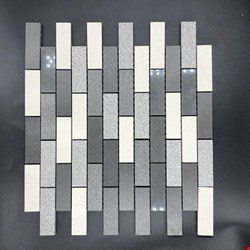 Glass Tile & Stone Presidential Porcelain Series: Brick Salt N Pepper PB9727