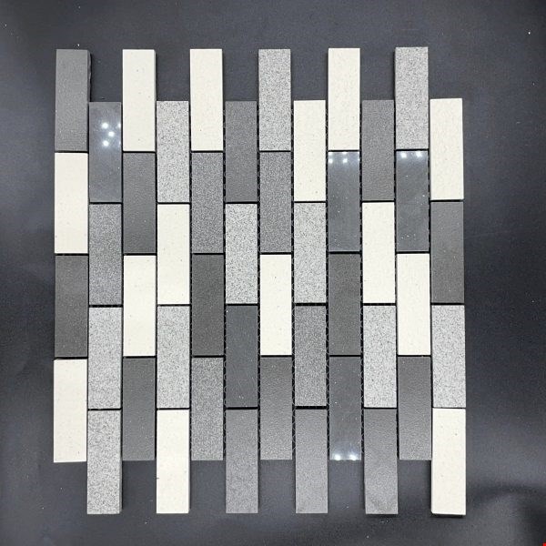 Glass Tile & Stone Presidential Porcelain Series: Brick Salt N Pepper PB9727