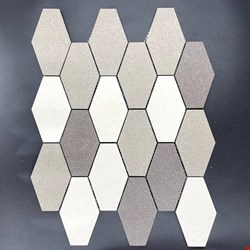Glass Tile & Stone Presidential Porcelain Series: Elongated Hexagon Earth PE9646