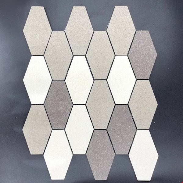 Glass Tile & Stone Presidential Porcelain Series: Elongated Hexagon Earth PE9646