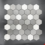 2" Hex Mixed Grey PH9212