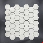 2" Hex Mixed Grey Terrazzo PH9825