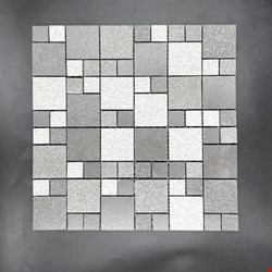 Glass Tile & Stone Presidential Porcelain Series: Modular Mixed Grey PM9232