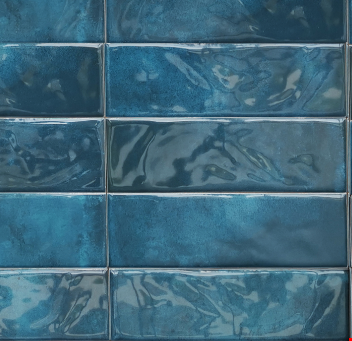 Glass Tile & Stone Verano: Turquoise 4" x 12" Ceramic Wall Tile CTVRO90
