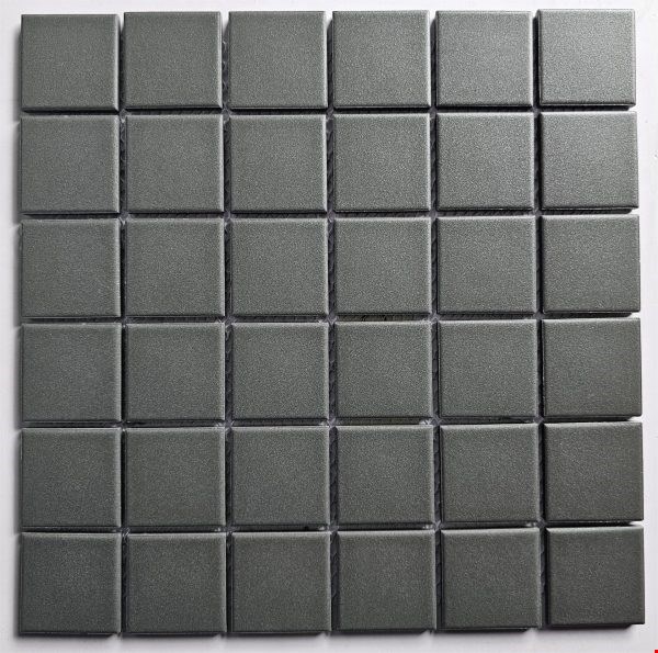 Glass Tile & Stone Nextgen: 2" Square Mosaic Raven Black UGP02981 