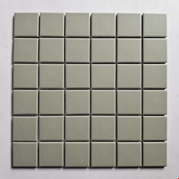 Glass Tile & Stone Nextgen: 2" Square Mosaic Exclusive Grey UGP02984