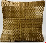 Nourison Natural Leather and Hide Basket Weave Hide 20