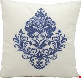 Nourison Outdoor Blue Damask 18"x18" Pillow 798019010317