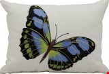 Nourison Outdoor Blue Butterfly 12"x16" Pillow 798019012793