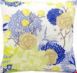 Nourison Outdoor Blue & Yellow Flower 18