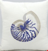 Nourison Outdoor Blue Conch 18