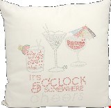 Nourison Outdoor 5 O'Clock Somewhere 18"x18" Pillow 798019024291
