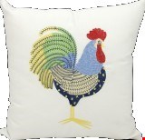 Nourison Outdoor Blue Rooster 16