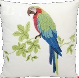 Nourison Outdoor Green Parrot 18