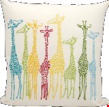 Nourison Outdoor Giraffes 20"x20" Pillow 798019026103