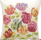 Nourison Outdoor Embroidered Tulips 18