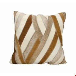 Nourison Natural Leather and Hide Wavy Stripes 20