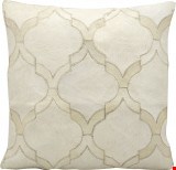 Nourison Natural Leather and Hide Lantern Design 20"x20" Pillow 798019013035