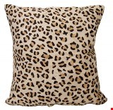 Nourison Natural Leather and Hide Printed Leopard 20"x20" Pillow 798019032722