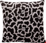 Nourison Kathy Ireland Pillow Grey Flowers 18