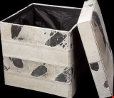 Nourison Natural Leather and Hide Mix Stripes 20"x20" Pillow 798019411602