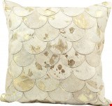 Nourison Natural Leather and Hide Metallic Balloons 20"x20" Pillow 798019031596