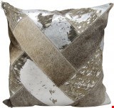 Nourison Natural Leather and Hide Jersey Design 20"x20" Pillow 798019026691