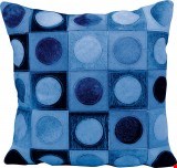 Nourison Natural Leather and Hide Circles in Squares 20