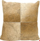 Nourison Natural Leather and Hide Floral 1 Imprint 20"x20" Pillow 798019030261