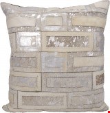 Nourison Natural Leather and Hide Metalic Bricks 20