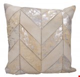 Nourison Kathy Ireland Pillow Metallic Chevron 20"x20" Pillow 798019031374