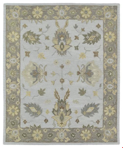 Kaleen Brooklyn Silver  (Delaney-03) Rectangle 8'2" x 11'0" Area Rug