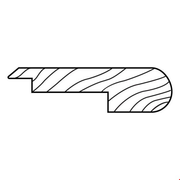 Mohawk Revwood Premier: Overlap Stair Nose Morena Bluffs Cliffside Pecan - 78" Long