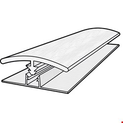 Shaw Floorte Paladin Plus: T-mold Driftwood Luxury Enhanced Vinyl Plank with Attached Pad - 94