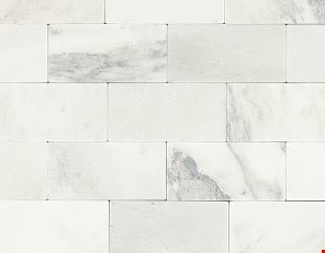 Daltile Marble: First Snow Polished 3" x 6" Natural Stone Tile M190361L