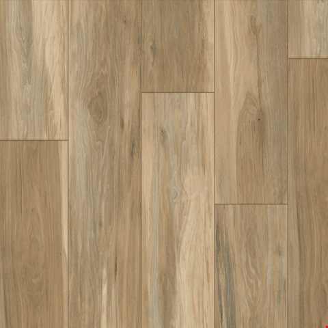 Tarkett ShoreFlor: Lanai Hickory Sediment 12mm Premium Laminate With Attached Pad SF101