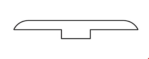 Dixie Trucor Tile with IGT: T-mold Slate Tundra - 94" Long