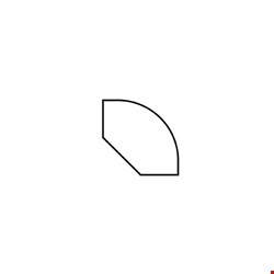 Casabella Versacore Grande: Quarter Round Plateau - 96