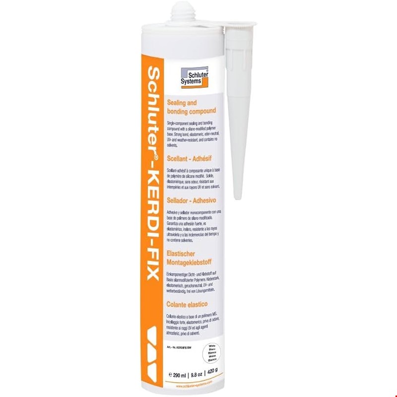Schluter Kerdi-Fix 290 ml Bright White Sealing/Bonding Compound