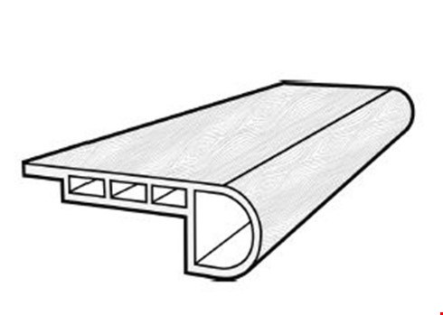 Stanton Nuvo Max 8: Flush Stair Nose Brentwood Oyster Shell - 94" Long