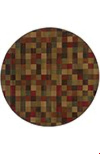 Oriental Weavers Allure Brown (AL03A1R) Round 7'8" x 7'8" Area Rug