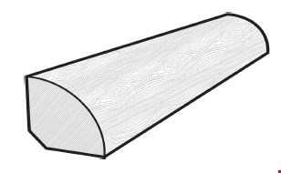 Mannington Adura Rigid Collection Water Proof Luxury Vinyl Plank with CraftedEdge: Quarter Round Timber Bark RSE - 94" Long