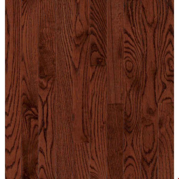 Bruce Dundee Plank Red Oak: Cherry 3/4" x 5" Solid Red Oak Hardwood CB5218Y