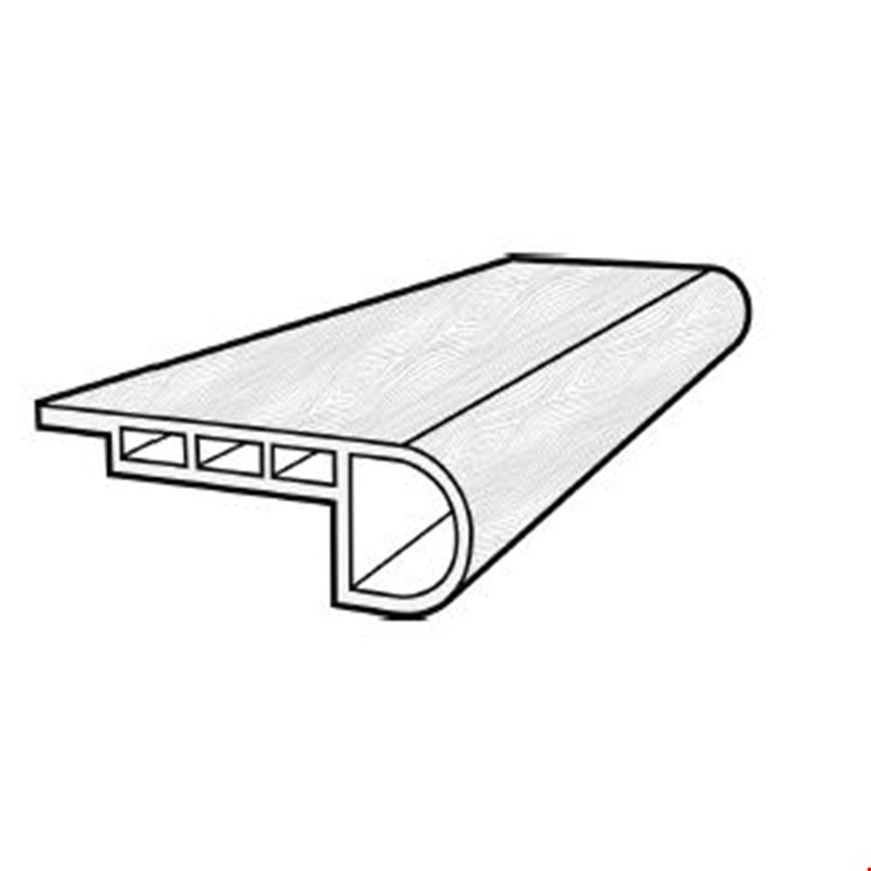 Shaw Floorte Paladin Plus: Flush Stair Nose Fresh Pine Luxury Enhanced Vinyl Plank with Attached Pad - 94" Long