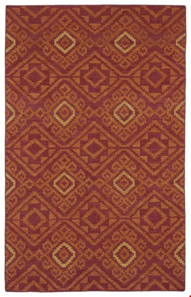 Kaleen Nomad Red (NOM05) Rectangle 3'7" x 6'0" Area Rug