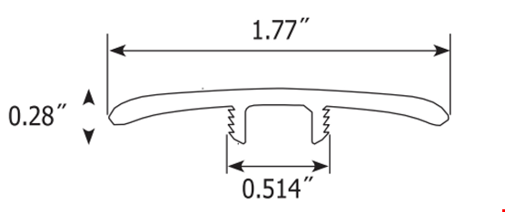 Tarkett ProGen Collection: T-mold Cerused Oak Powder Luxury Vinyl Plank PGCO - 94" Long